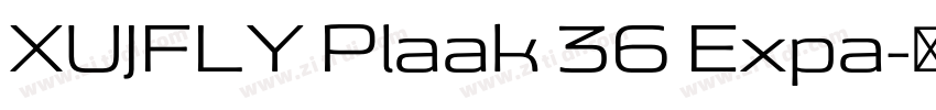 XUJFLY Plaak 36 Expa字体转换